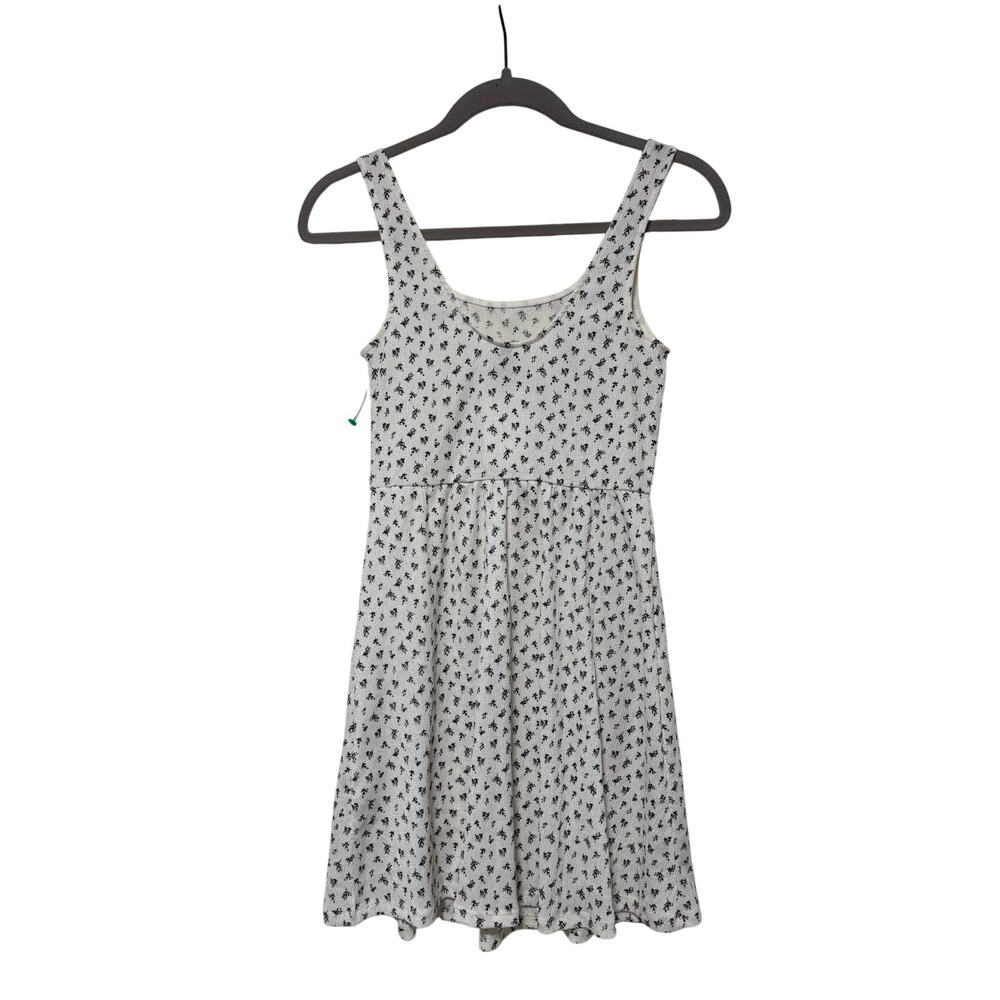 H&M XS White Black Palm Tree Pattern Tank Dress - Picture 9 of 9
